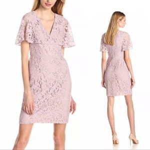 Adrianna Papell lace steath flutter sleeve dress▪️size 8